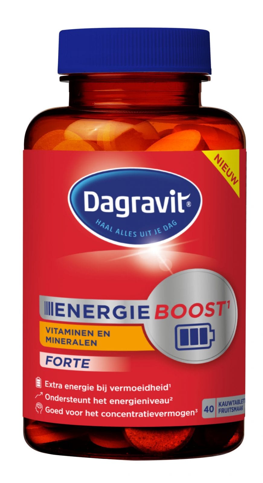 Sloppenwijk Mail mout Energie Boost Forte kauwtablet - Dagravit